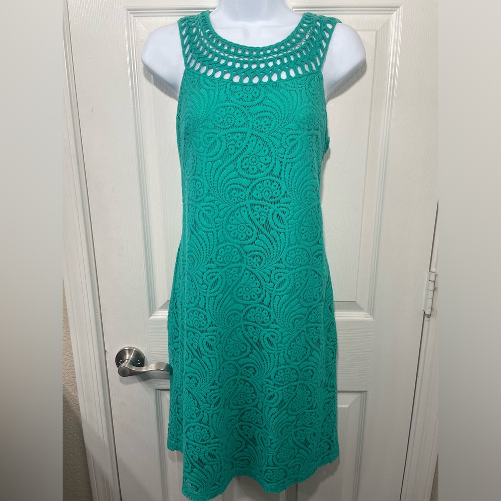 Eliza J Teal Shift Dress-Size 6